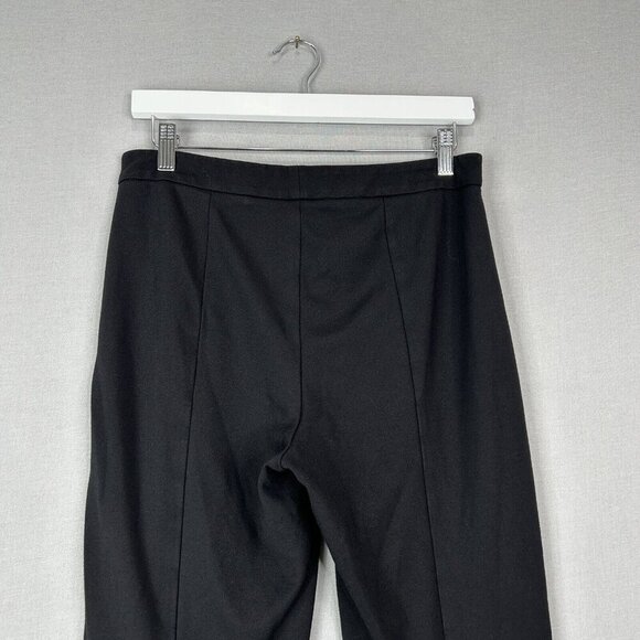 Vince Womens Pants 8 Black Stove Pipe Trouser Ponte Work Basic Comfort Commute - Picture 10 of 14